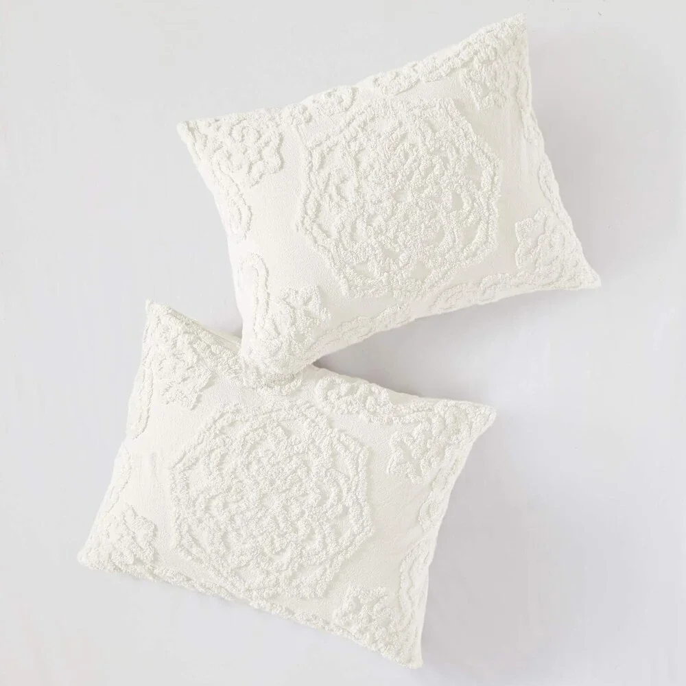 Madison Park Laetitia Coverlet Set Full/Queen Ivory 90